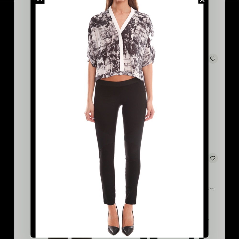 Helmut Lang Compress Mesh Inserted Pants/Leggings - image 2